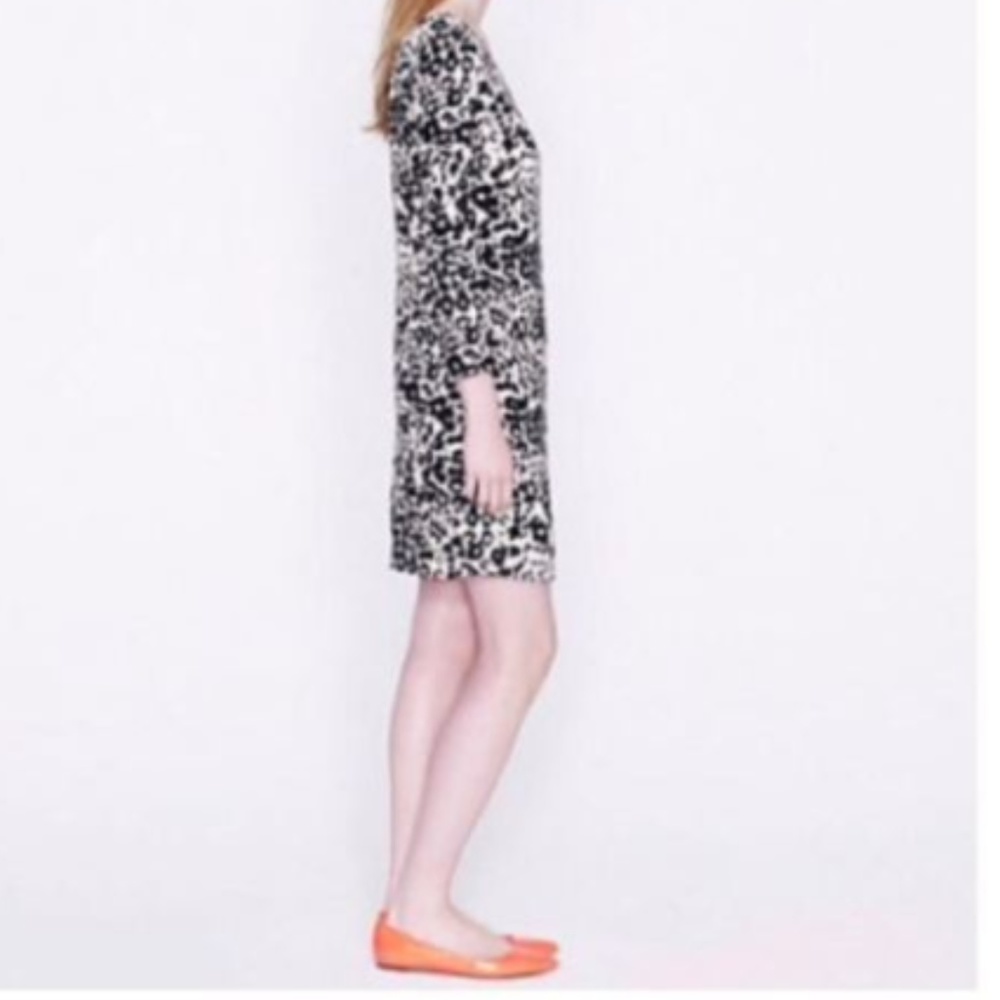 J.Crew JULES Animal Print Short Dress 4 Small d2 - Picture 2 of 7